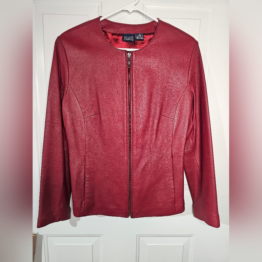 Hillard and Hanson lamb skin jacket